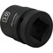 Dynamic 1" Drive Standard Socket, Black Phosphate, Tools 30MM X 1" Drive, 6 Point Standard Length D025030 - alternate 3
